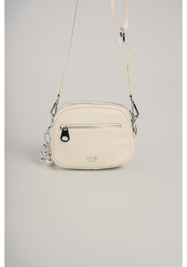 Ççs Kadın 17860 Omuz Ve Kol Çantası Kirli Beyaz