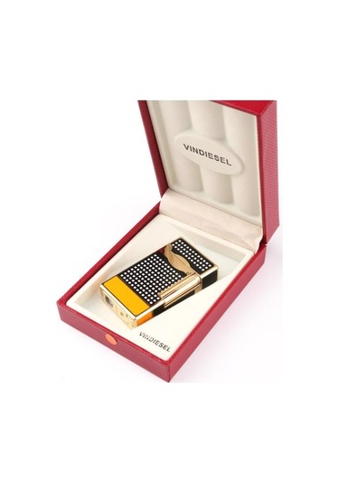 Vindiesel Dupont Tarz Tek Torch Puro Çakmağı Sarı-siyah Çok Renkli