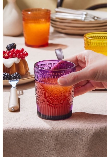 Karaca  Colorato 6'lı Su Bardağı Seti Renkli