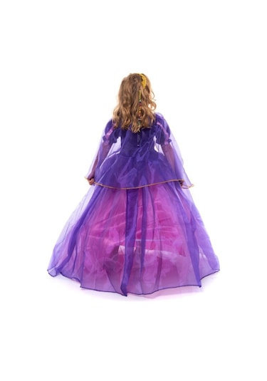 Patiska Nostalji Rapunzel Kostümü Pembe-mor