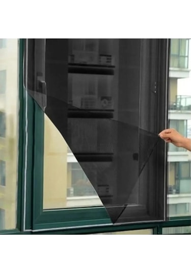 Tek Kanat Siyah Yıkanabilir Sökülüp Takılabilir Sineklik - 75x125 Cm