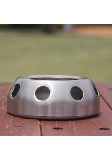 Yaleker 410 Paslanmaz Çelik Taşınabilir Alkol Ocağı - 4kg Yük Taşıma, Dürtüye Dayanıklı, Çadır, Doğa Yemeği Ve Piknik İçin Optimal Gümüş