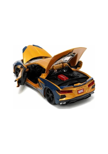 Marvel X - Men Wolverine & 2020 Chevrolet Corvette Stingray Model Araba 1:24