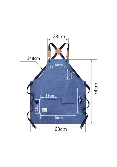 Sones Marangoz Elektrikçi Bahçe Ağır Tuval İş Önlüğü, Renk: Deve