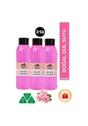 Ilgaz Doğal Gül Suyu 3 x 400 ML