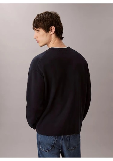 Calvin Klein Erkek Kazak Lv04rd300g Cef Lacivert Lacivert