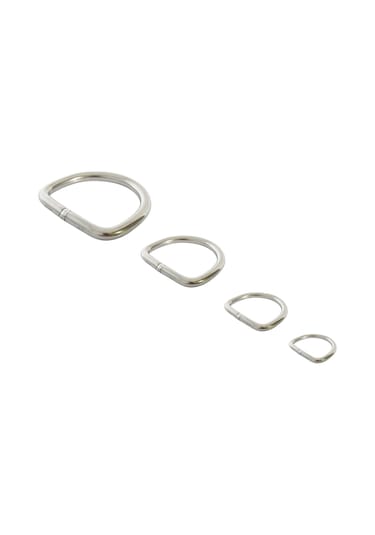 Paslanmaz Krom D Halka. D Halka. 6mm. 45x35mm