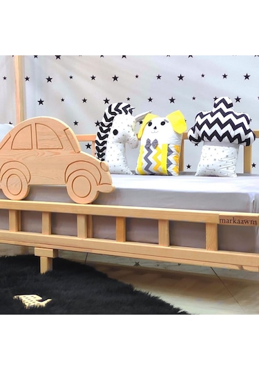 Markaawm Markaawm Montessori Yatak Luxury Arabalı Çocuk Karyola