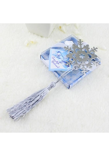 Yeni Sevimli Kar Tanesi Alaşım İmi Yaratıcı Zarif Şerit Kutusu Hediye