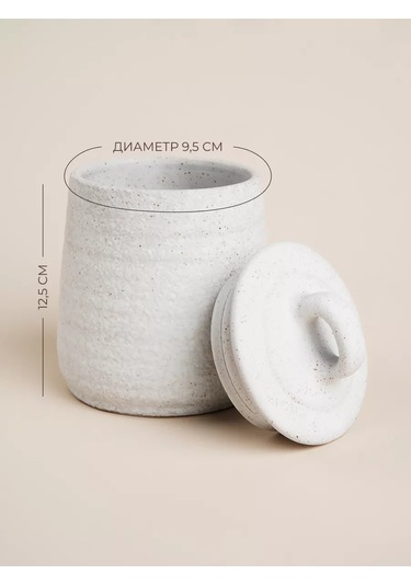 Sl Home Kapaklı Seramik Beyaz 400 Ml Şekerlik 237885343 Beyaz