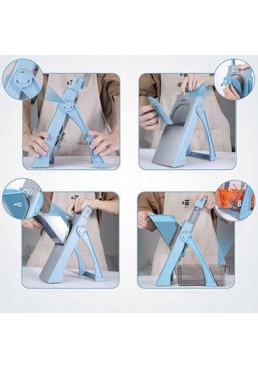 Mutfak İçin Sebze Doğrayıcı, Çıkarılabilir Bıçaklı Çok Fonksiyonlu Sebze Doğrayıcı, Yüksek Verimli Manuel Paslanmaz Çelik Bıçak Diğer