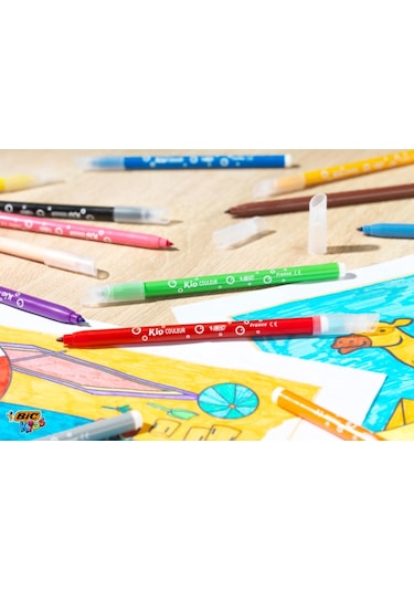 Bic Kids Couleur Ultra Yıkanabilir Keçeli Boya Kalemi 12'li