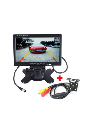 Audiomax Araç 7" Araç Monitör + Park Kamerası Full Set 10 M Ek Toplam 15 M