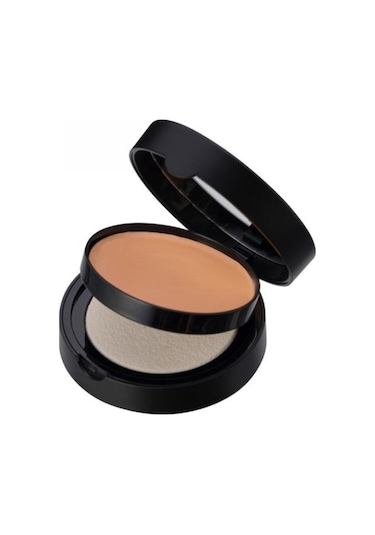 Note Cosmetique Luminous Silk Cream Powder Mat Bitişli Pudra Fondöten - 01 Beige