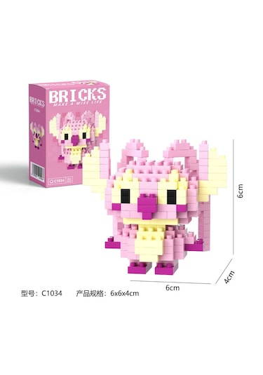 Angel Stitch 3d Figürü Mini Bricks Hobi Oyuncak