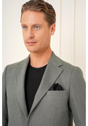 C 685 Slim Fit Haki Spor Ceket Haki