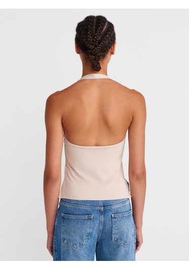 Dilvin 31753 Halter Yaka Top-taş Taş
