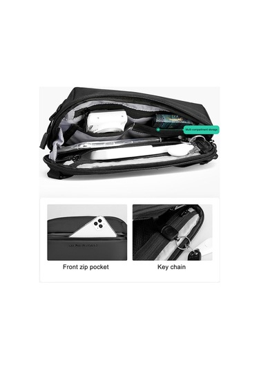 Maoyaya Erkekler Oxford Bez Tek Omuz Göğüs Düzenli Günlük Çanta Çok Renkli