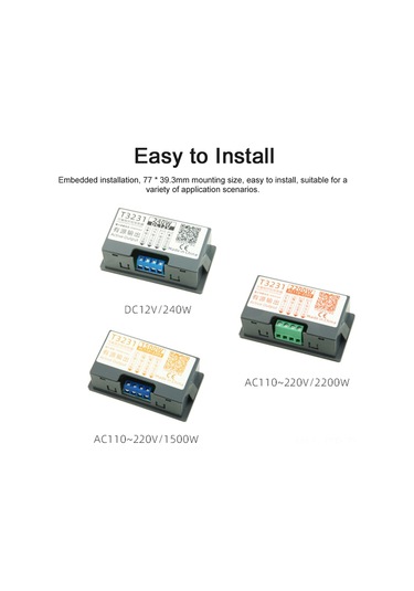 Geeroyoo T3231 Programlanabilir Zaman Kontrolü Röle Devresi - Sayısal Gecikme, Tek Yollu Normal Açık, Manuel/dış Tetikleme, Ac110v 220v/2200w