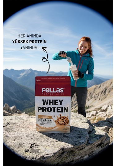 Fellas Whey Protein Tozu Doypack - Kurabiye Aromalı 525 G Kurabiye