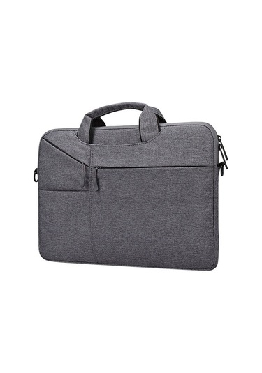 St02s Su Geçirmez Yırtılma Direnci Gizli Taşınabilir Askı Tek Omuzlu Çanta 15.6 İnç Dizüstü Bilgisayarlar İçin, Bavul Kemeri İle Koyu Gri