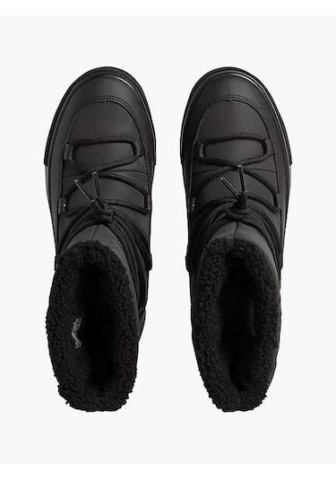 Calvin Klein Vulc Flatform Bold Snow Kadın Kar Botu Yw0yw00820 091 Sıyah