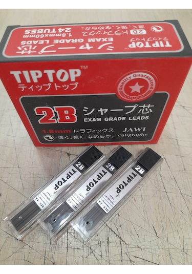 Yassı Uç 1,8 MM 60 MM Exam Grade Leads 6uçlu Tüp Eskiz Caligraphy