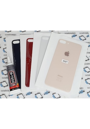 Apple Uyumlu iPhone 8 Plus Arka Pil Batarya Kapağı (Cam) B-7000 (226129979)