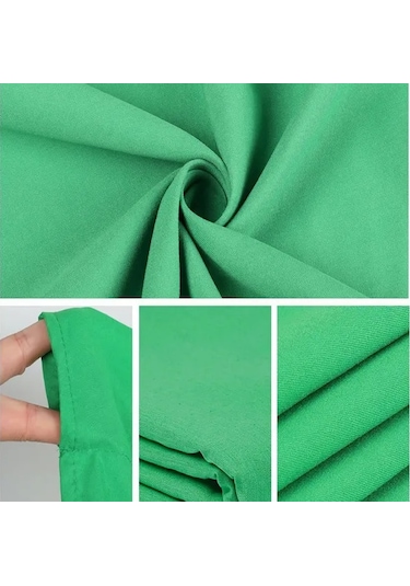 Willowhaven 1 Adet Fotoğraf Stüdyosu Canlı Yayın Düz Yeşil Beyaz Siyah Chromakey Fon Perdesi 100x150cm Beyaz