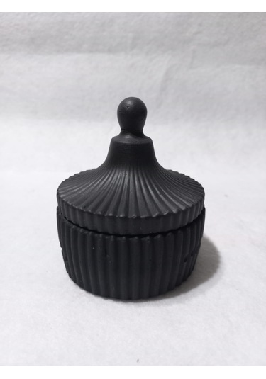 Dekoraktif Çok Amaçlı Şekerlik Siyah 01