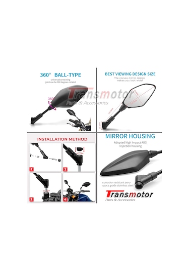 Mt-07 Mt-09 Mt-25 Ayna Seti Sağ Sol Takım .