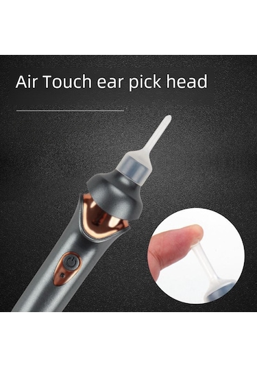Geeroyoo Yetişkin Ve Çocuklar İçin Led Işıklı Elektrikli Kulak Temizleme Aleti - Pilli 2. Nesil Profesyonel Kulak Kepeği Temizleyici Seti
