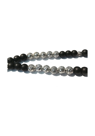 Tesbihsakarya Isimli - Isme Özel - Mat Oniks Doğaltaş Tesbih / Tespih