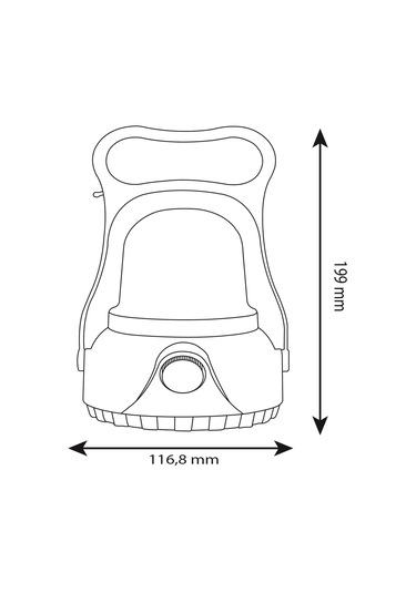 YAKAMOZ GEMİCİ EL FENERİ NOAS Kırmızı - Siyah