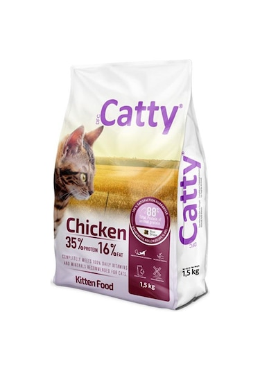 Catty Tavuklu Yavru Kedi Maması 1,5 Kg