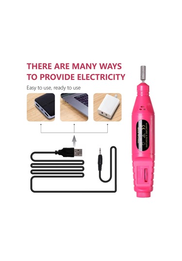 Lulaa Profesyonel Elektrikli Tırnak Matkap Makinesi Manikür Araçları Pedikür Black-set-b Us Plug