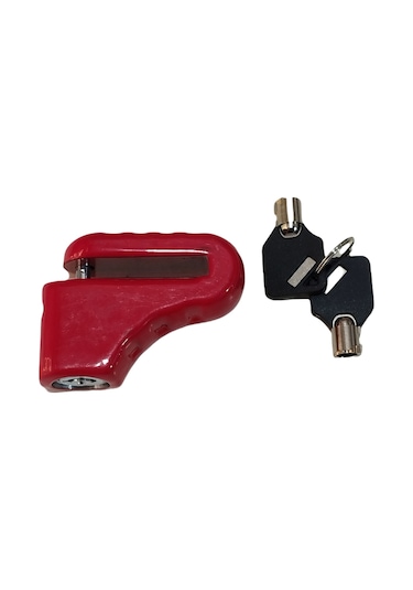 Motosiklet Çelik Disk Kilidi Kilit 5.5 mm Kırmızı