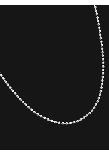 925 Ayar Gümüş Unisex Tırnak Makası Model Gümüş Top Zincir 1,5 Mm