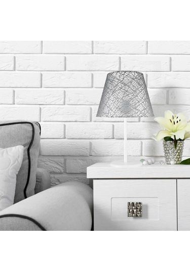 Elva Abajur Beyaz Ayak / Gri File Şapka Diğer