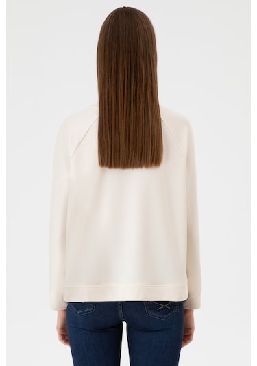 U.s. Polo Assn. Kadın Krem Sweatshirt 50313610-vr071 Krem