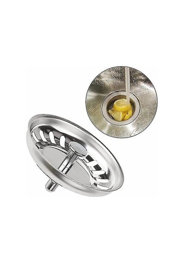 Klasik Süzgeç Tepsisi Çapı 78 Mm, 2'li Paslanmaz Çelik Mutfak Gider Filtresi Seti, Mutfak Ve Banyo İçin Evrensel Gider Filtresi