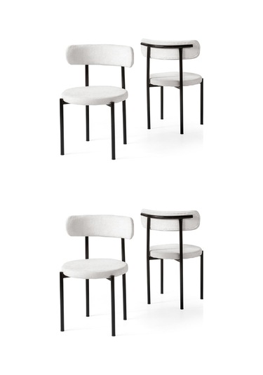 Alfa Metal Mutfak Sandalyesi 4 Lü Set 001