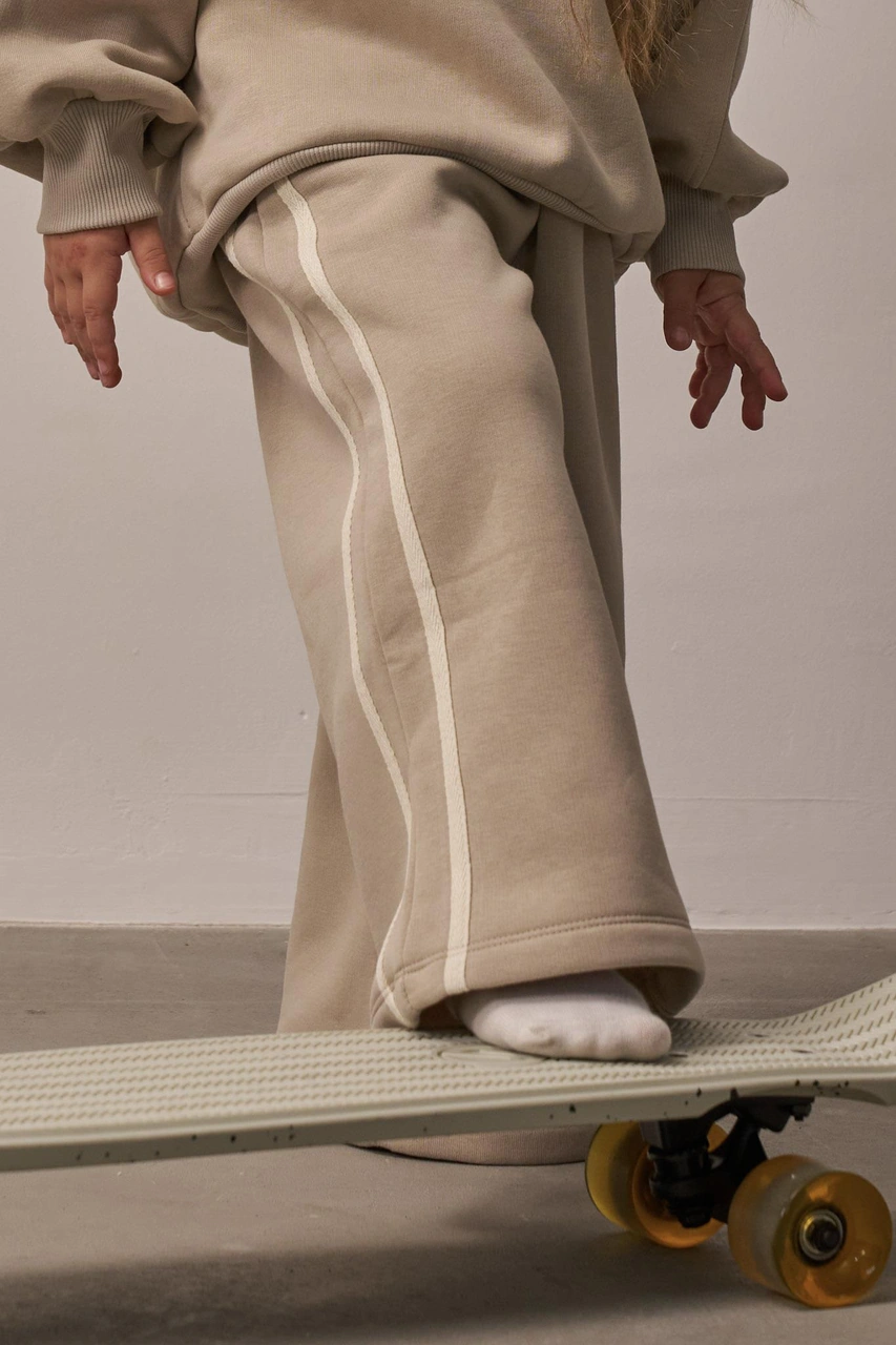 Taş Wide Leg Eşofman Altı Taş