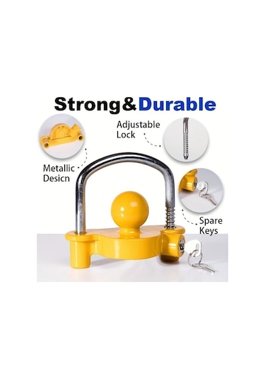 Trendooze Gaojunshop01 Siyah Railer Kilidi - 6 Pozisyonlu, 16 İnç