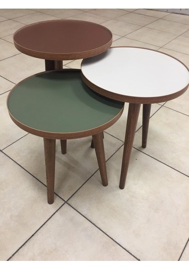 3'Lü Zigon Sehpa - 16Mm Veya 18Mm 1.Kalite Mdf Tabla (440314677)