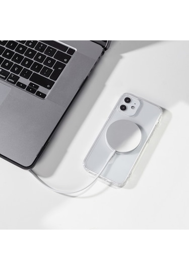 Apple Uyumlu iPhone 11 Kilif Magsafe Destekli Seffaf Silikon Kapak 558843870