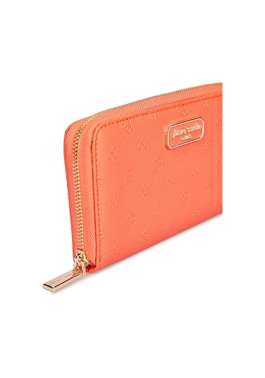 Pierre Cardin 06pc25y601 Kadın Cüzdan Koyu Mercan Baskılı