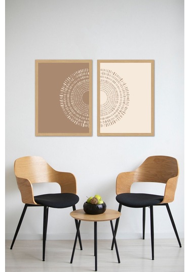 Dekorize Mdf 2 Parça 30x40 Cm 3 Mm Çerçeve Görünümlü Bohem Tablo 30401 30 Cm