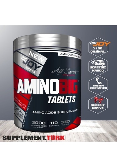 Bigjoy Sports Amino Asit Aminobig 330 Tablet Yeni Formül (381540163)