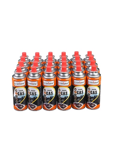 Merttools Kamp Ocak Gazı Valfli Kartuş 227gr - 24 Adet Turuncu